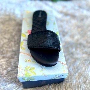 Shoes, slide, black padded